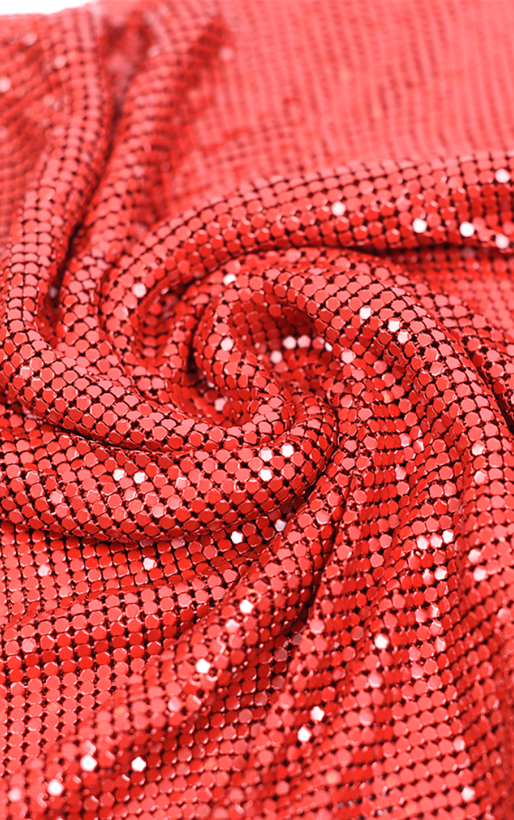 Brett Diamante Dress in Red