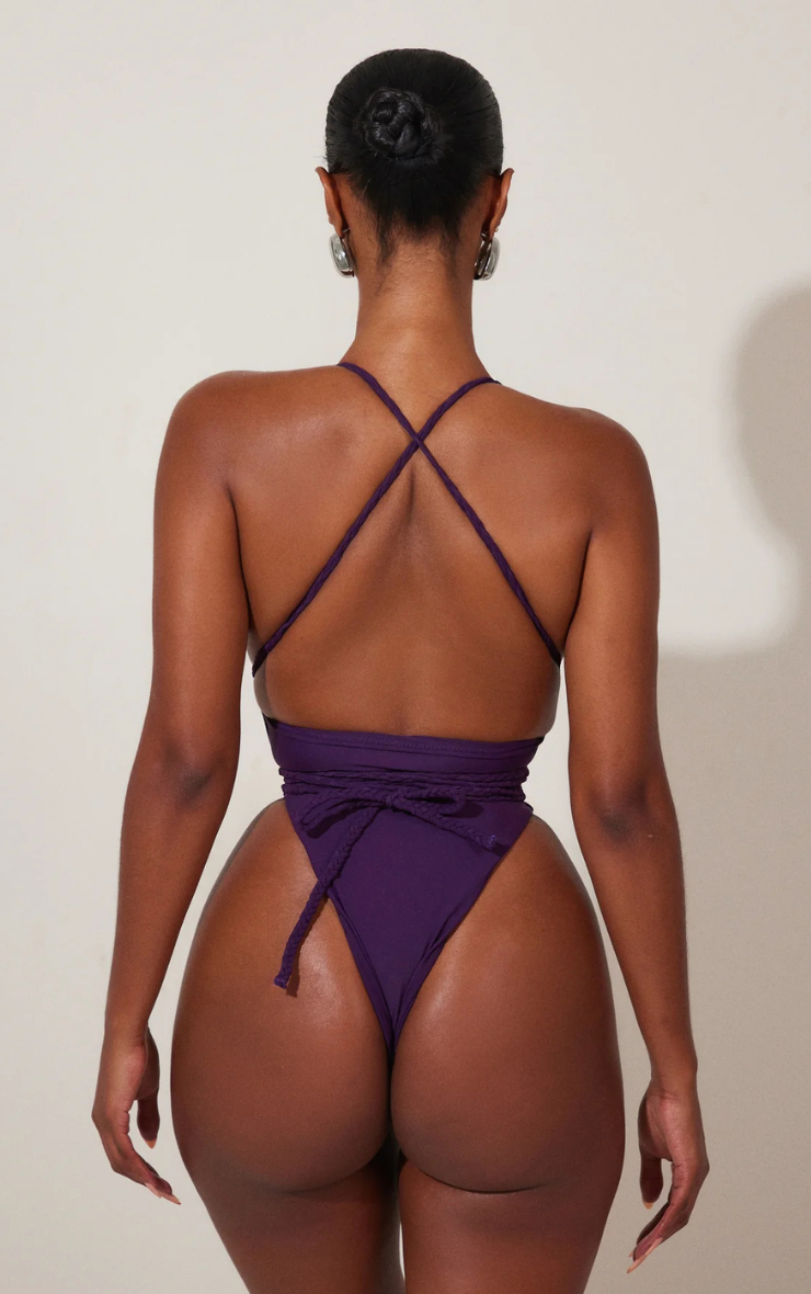 Purple Fishtail Swimsuit