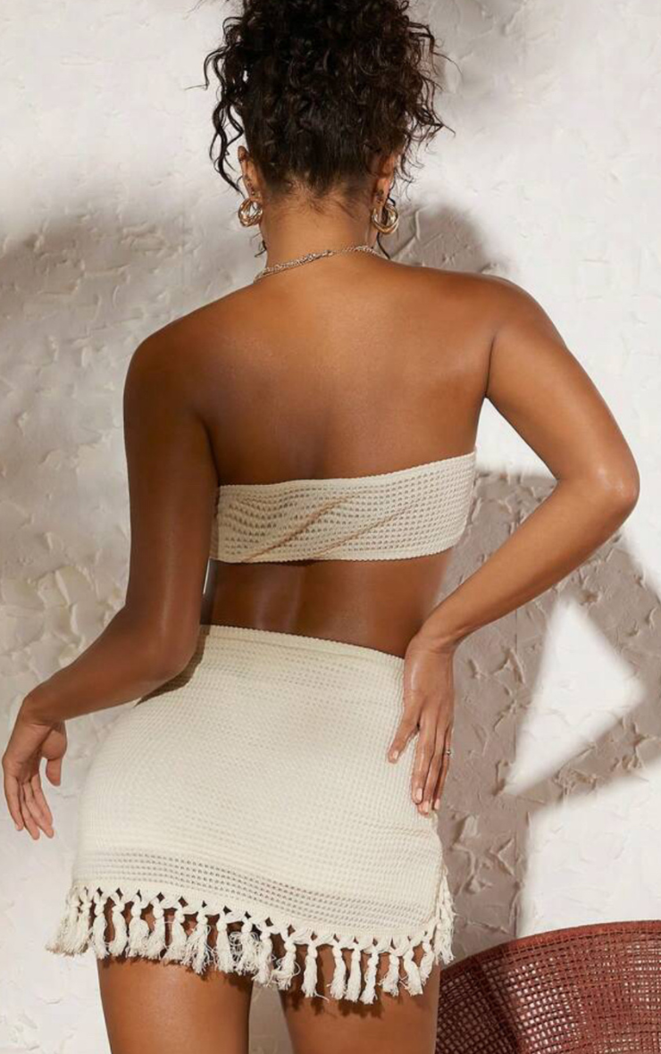 Rome Fringe Set in Cream