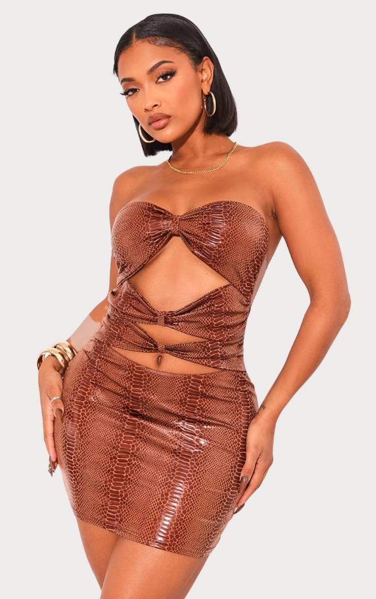 Holly Dress in Chocolate
