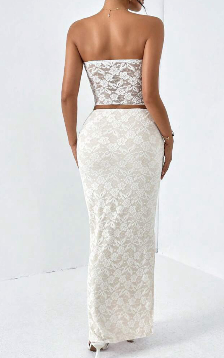 Emerie Lace Set in White