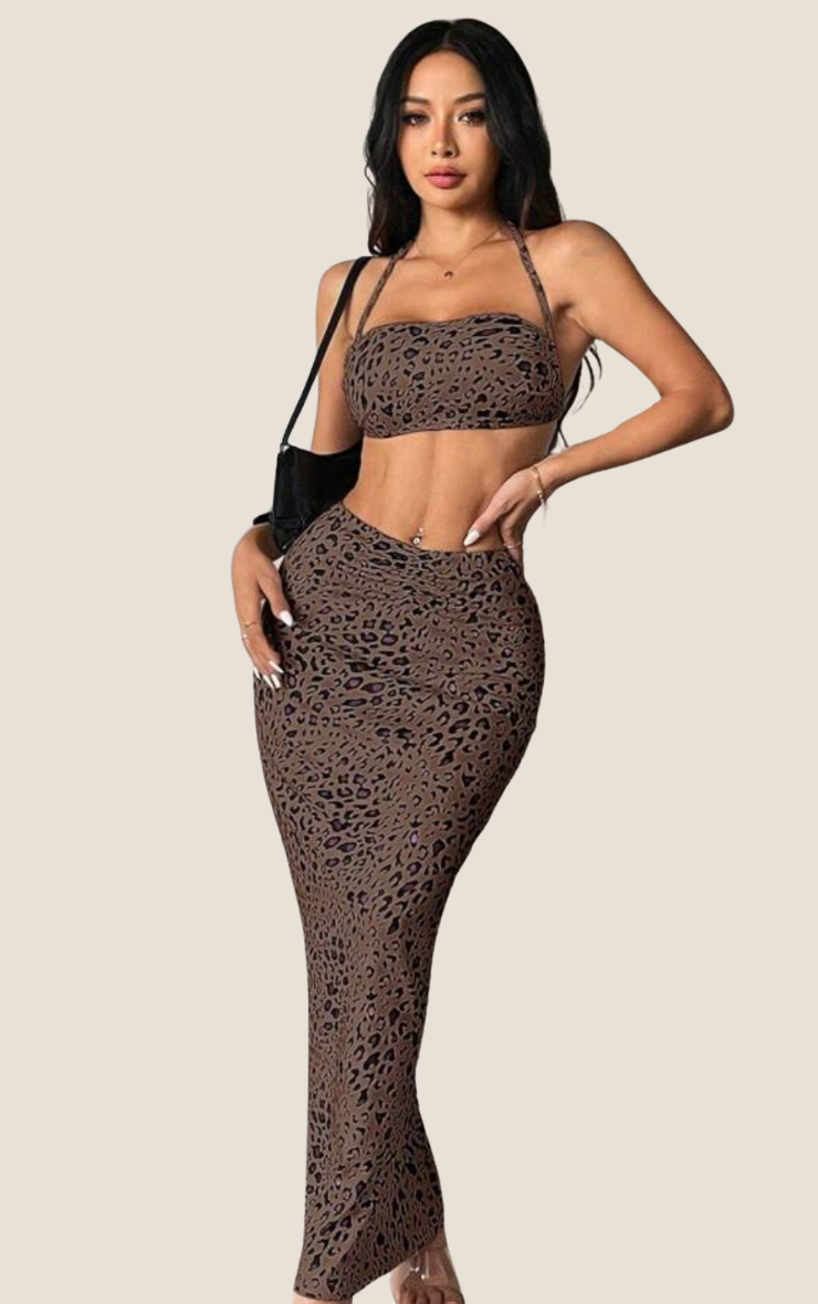 Zoey Leopard Set